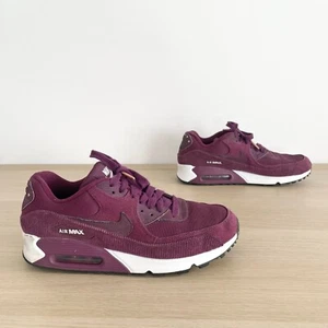 Nike Air Max 90 Shoes Womens Size US 10 EU 42 Red Bordeaux Low Top Sneaker - Picture 1 of 11
