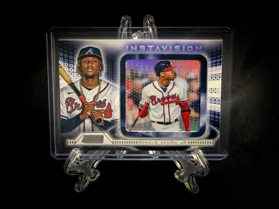 2021 Topps Stadium Club Ronald Acuna Jr. Instavision Insert Card #IR-RA Braves - Image 1 of 2