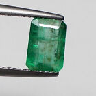1.5Ct Natural Zambian Emerald Octagon Cut Top Green Good Luster Gemstone