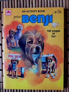 Joe Camps BENJI ACTIVITY BOOK 1982 No Writing Clean! Golden Coloring - Imagen 1 de 5