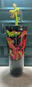 Starbucks Holiday 2023 Venti 24 oz insulate Cup Tumbler Green Ornaments & Topper - Picture 1 of 6