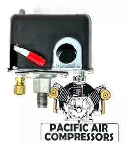 32258758 PRESSURE SWITCH W/ ON-OFF LEVER 105-135 PSI NEW - Picture 1 of 5