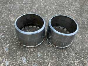 (2) chrome pressed steel wheel center caps Toyota Tacoma 4Runner T100 09142404 - Picture 1 of 5