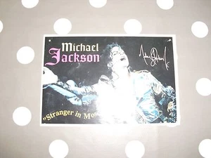 MICHAEL JACKSON Carte Postale Fiche Musique Postcard - Picture 1 of 1