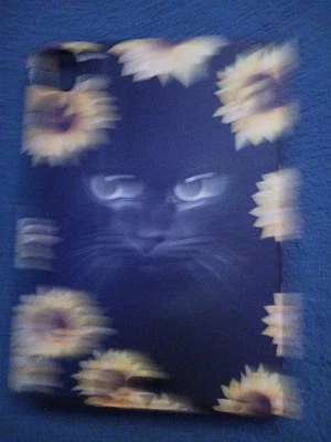 Funda iPad 10ª Generación con Girasol y Gato Negro Foto 1 de 2