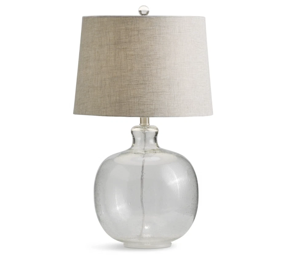 Lámpara de mesa de vidrio transparente Foto 1 de 1