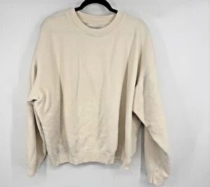 Trumbull Detroit Vintage Wash Crewneck Sweatshirt Beige size M made in USA - Picture 1 of 8