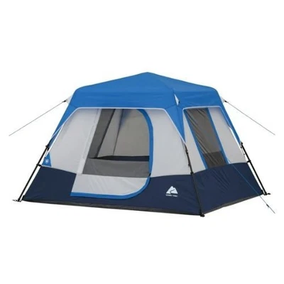 Tienda de campaña Ozark Trail 8' x 7' cabina instantánea para 4 personas con buje iluminado LED, 19 libras Foto 1 de 4