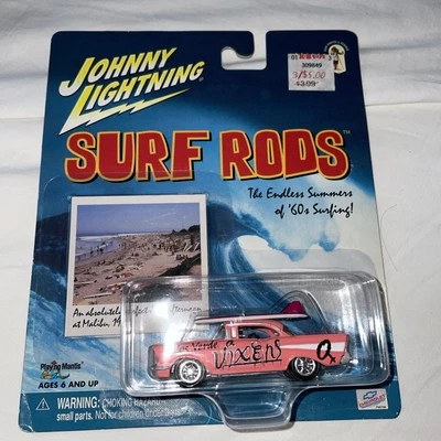 2000 Johnny Lightning Surf Rods 1957 Pink Chevy Palos Verde Vixens Diecast 1/64 - Image 1 of 2