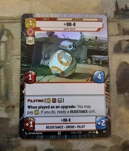 Star Wars Unlimited - BB-8 - Happy Beeps (Hyperspace Foil) - (JTL) #879 - Picture 1 of 2