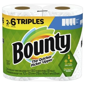 Select-A-Size Paper Towels, White, 2 Triple Rolls = 6 Regular Rolls (Pack of 1) - Picture 1 of 9