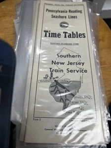 1947 PRSL Pennsylvania-Reading Seashore Lines - Southern NJ Railroad Time Tables - Picture 1 of 2