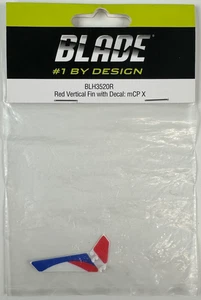 Blade BLH3520R mCP X Red Vertical Fin with Decal New - Picture 1 of 2
