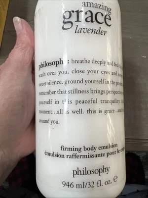 NEW Philosophy Amazing Grace LAVENDER Firming Body Emulsion  32 oz Pump In - Image 1 of 4