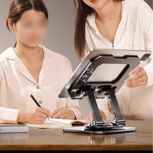 User Friendly Portable Tablet Laptop Stand Featuring Adjustable Height - Afbeelding 1 van 14