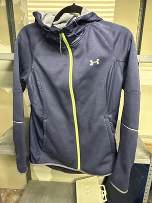 Chaqueta Under Armour Mujer Pequeña ColdGear Storm Con Capucha Cremallera Completa Forrada de Vellón Foto 1 de 4