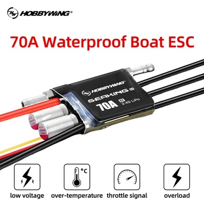 HOBBYWING Seaking Pro 70A Bürstenlosen Boot ESC Für Mini ECO Mono Hydro RC Boot - Bild 1 von 4