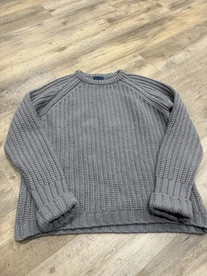 Suéter Cole Haan 70% Virgen 30% Cachemira Grueso Resistente Gris Lana XL Foto 1 de 4