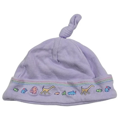 Baby Girl  Carter's Vintage John Lennon 3-6 Month Purple Baby Hat Y2K Layette - Image 1 of 4