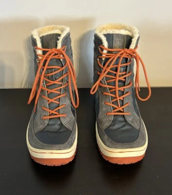 Botas Ecco Mujer 39 EE. UU. 8 Azul Goretex Lana Forradas Con Cordones Hechas en Eslovaquia Foto 1 de 4