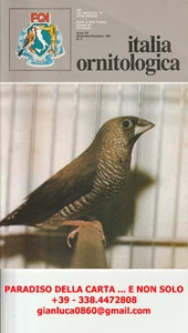 ITALIA ORNITOLOGICA (rivista di ornitologia italiana - nr.06 del Nov. Dic. 1981) - Foto 1 di 1