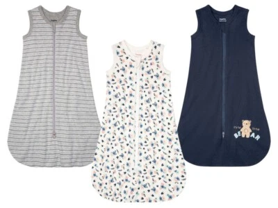 LUPILU® Baby Schlafsack 70 90 cm aus reiner Bio-Baumwolle Strampelsack Kleinkind