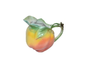 Jarra crema Royal Bayreuth porcelana melocotón manzana Alemania Baviera - Imagen 1 de 13