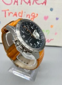 HAMILTON Khaki Aviation H77612933 Chronograph Watch Leather Band Overhauled - Picture 1 of 12