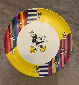 Disney Mickey Mouse Zak Designs 10" Plastic Plate Rainbow - Picture 1 of 5