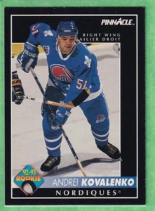 1992-93 Pinnacle Canadian #395 Andrei Kovalenko Quebec Nordiques - Picture 1 of 2