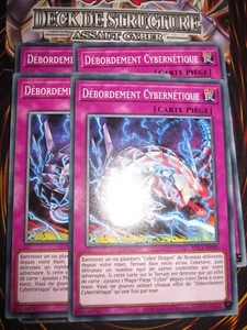 YU-GI-OH! COM PLAYSET DEBORDEMENT CYBERNETIQUE SDCS-FR040 (LOT DE 4) NEUF FR - Picture 1 of 1