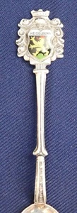 Vintage 800 SILVER ENAMEL Manufactured Demitasse SOUVENIR HEIDELBERG SPOON - Picture 1 of 5