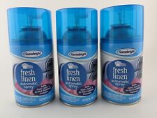 3 x Automatic Air Freshener Spray Refill Fresh Linen Fits Glade Air Wick NEW