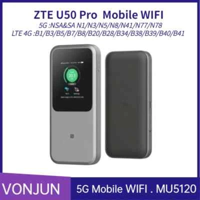 ZTE MU5120 5G 4G LTE Wifi Unlocked Portable Power Bank Router CAT 24 Sim Slot - Image 1 of 4