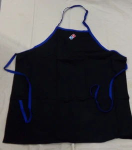 Domino's Pizza One Size Fits All Black Embroidered Employee Apron ~ NEW - Picture 1 of 2