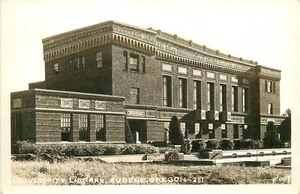 Postal RPPC Biblioteca de la Universidad Eugene de Oregón Años 30 23-10250 - Imagen 1 de 2