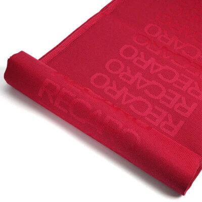 Full Red JDM Recaro Fabric Cloth For Car Seat Panel Armrest Decoration 1M×1.6M - Image 1 of 4