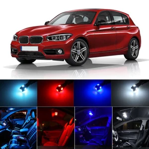 FOR BMW 1 SERIES F20 F21 2011-2020 INTERIOR LED KIT Bulbs LIGHT - WHITE RED BLUE - Picture 1 of 12