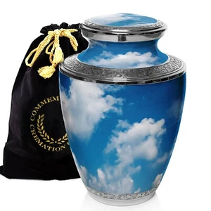 Urnas de cremación de nubes celestiales urnas de cremación urnas de adultos para cenizas humanas - Imagen 1 de 9