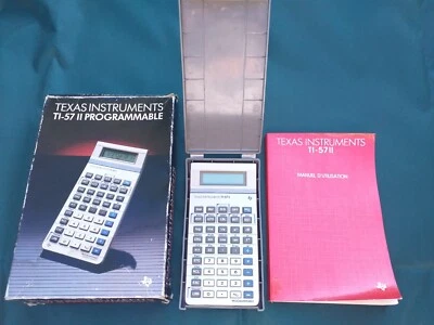 Calculatrice TI-57 II Programmable avec boite et notice Texas Instruments - Photo 1/4