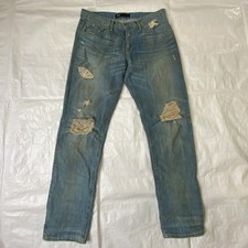 3x1 NYC W2 Men Jeans Blue Selvedge Distressed Size 27