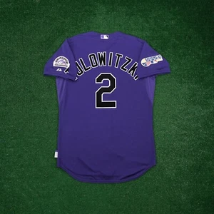 Troy Tulowitzki 2007 Colorado Rockies Authentic World Series Cool Base Jersey - Picture 1 of 9