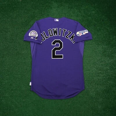 Troy Tulowitzki 2007 Colorado Rockies Authentic World Series Cool Base Jersey - Image 1 of 4