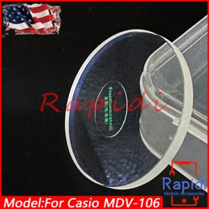 Replacement Sapphire Watch Glass 32.7mm x 2.7mm For Casio MDV-106 with Blue AR - Picture 1 of 7