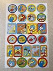 Dr. Seuss Stickers Square Circle Shaped Cat In The Hat Thing One Two Horton New