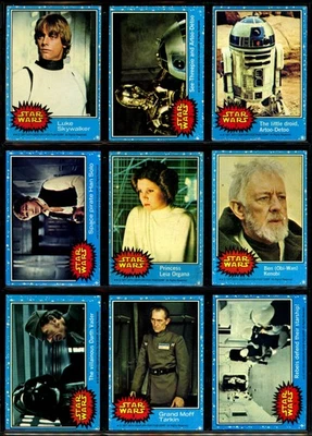 1977 年 Topps 星球大战蓝色系列 1 完整 1-66 卡套装 EX-NM 卢克·达斯·维德 — 第 1/4 张图片