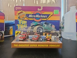 1990 Micro Machines Tuff Trax MONSTER TRUCKS Set Bonus "CAC TUS" License Plate - Picture 1 of 9