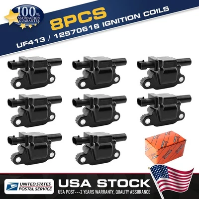 For Chevrolet Avalanche 2007-2012 New 8Pcs Ignition coils UF413 12570616 - Image 1 of 4