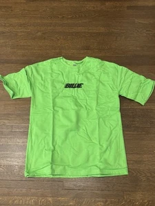 Felpa Billie Eilish pullover verde fluo manica corta grande nuova 100% reale - Foto 1 di 3
