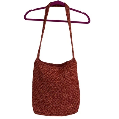Bandolera de hombro para mujer Liz Claiborne tejida Burnt Sienna naranja Foto 1 de 4